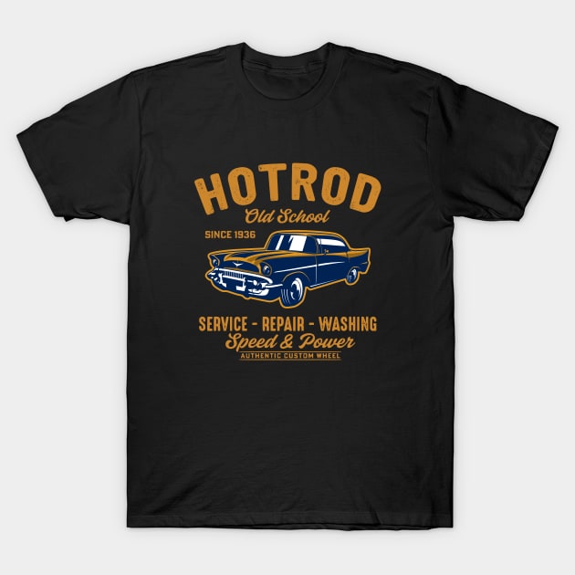 Gas Garage Hotrod Car Service T-Shirt by bert englefield 